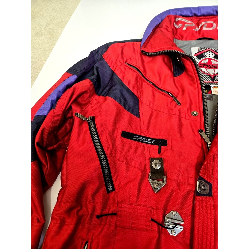 Vintage 90's Spyder USA Entrant GII Thinsulate Lite Loft Ski Jacket Men's L Red - Picture 11 of 16